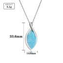 Larimar pendentif argent
