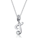 Collier initiale argent