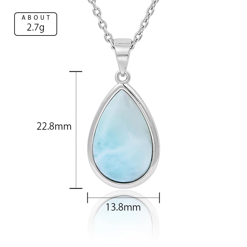 Pendentif en larimar