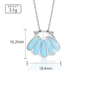 Collier larimar coquillage