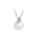 Collier perle blanche