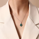 Collier sapin argent