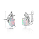 Boucle d'oreille femme opale
