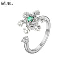 Bague marguerite argent