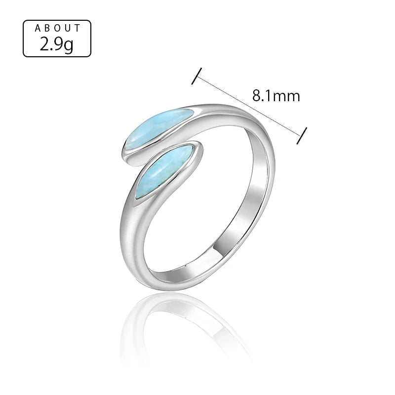 Bague larimar femme