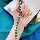 Bracelet vert emeraude