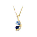 Collier femme bleu