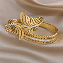 Bracelet jonc plaqué or