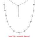Collier en Moissanite femme