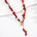 Collier corail rouge