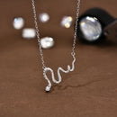 Colier serpent en argent