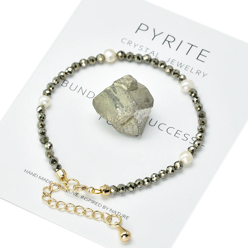 Bracelet en pyrite