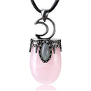 Pendentif quartz rose