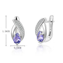 Boucles d'oreilles avec tanzanite