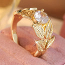 Bague de promesse dorée