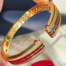 Bracelet plaqué or ruby