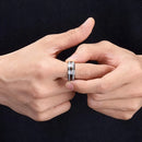 Bague argent et bois