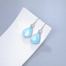 Larimar boucles d'oreilles 925