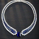 Collier saphir femme