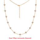Collier en Moissanite femme