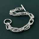 Bracelet argent femme grosse maille