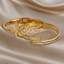Bracelet femme dorée jonc