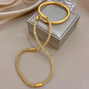 Ensemble de bracelet femme dorée