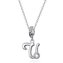 Collier initiale argent