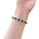 Bracelet vert emeraude
