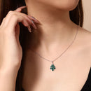 Collier sapin argent