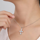 Pendentif larimar croix