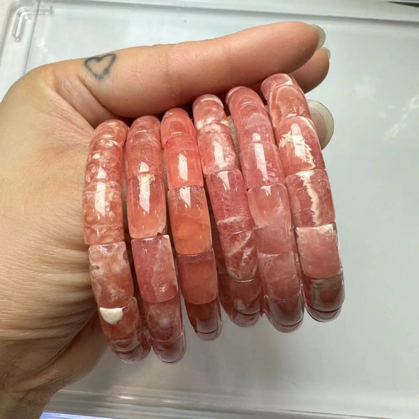 Rhodochrosite bracelet