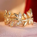 Bague femme feuille