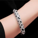 Bracelet zircon synthétique Leopard