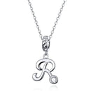 Collier initiale argent