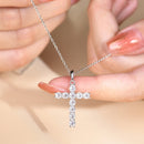Collier croix zirconium