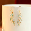 Boucles oreilles feuilles