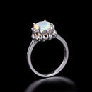 Bague opale bleu bijoux