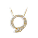 Collier serpent argent
