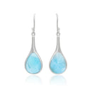 Boucle d'oreille larimar des caraibe