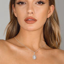 Pendentif pierre de lune argent