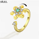 Bague marguerite argent