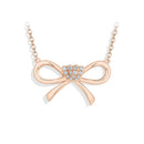 Collier noeud papillon argent