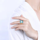 Bague aigue marine et or