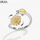 Bague marguerite argent