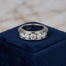 Bague moissanite homme