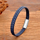 Bracelet cuir tressé