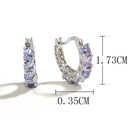 Boucles d'oreilles en tanzanite et argent