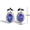 Boucle d'oreilles tanzanite femme
