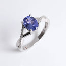Bague tanzanite argent